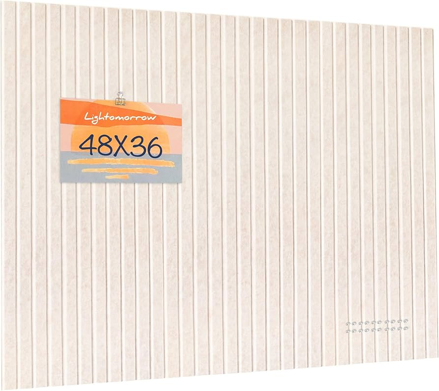 Large Bulletin Board, 48 x 36 inches Felt Board Decorative Pin Board, 4' x 3' Cork Board Alternat... | Amazon (US)