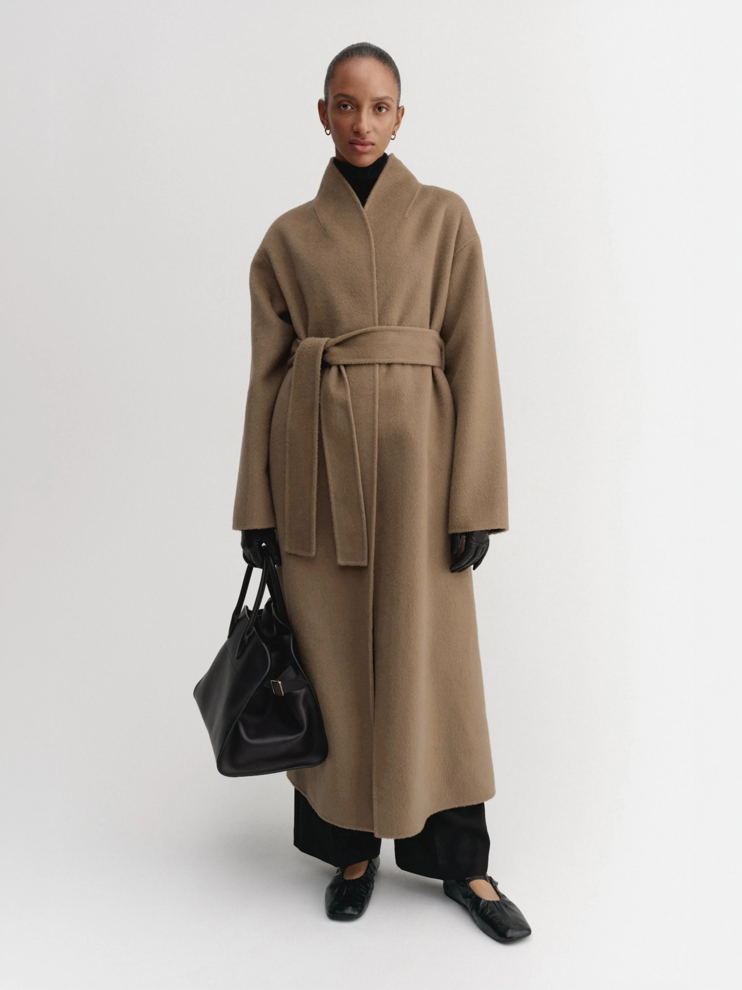 Mara Doublé Coat, tan | Almada Label