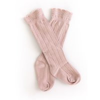 Baby Knee High Socks in Blush Pink For Highs Soft With Lace | Etsy (US)