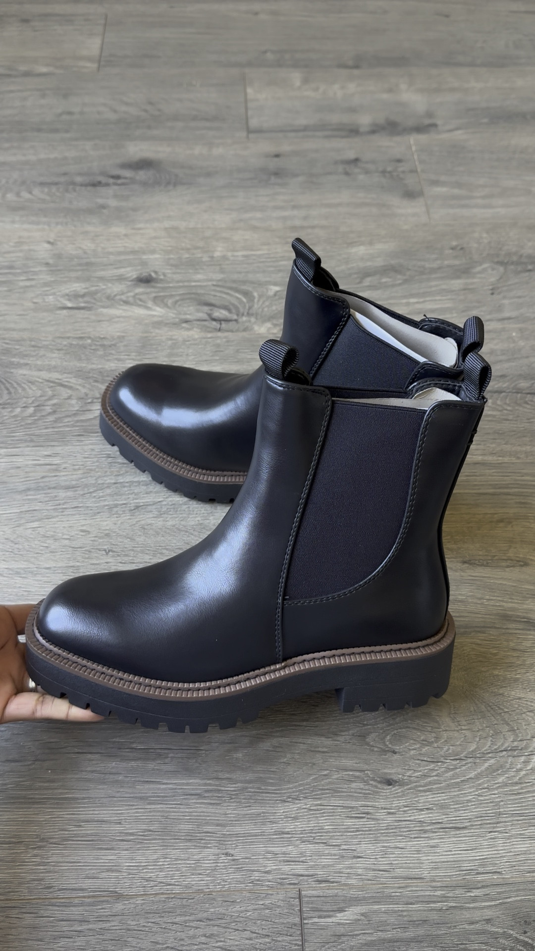 #ad They fit true to size. 

Fall and Winter lug ankle boots 

#LTKVideo #LTKSaleAlert #LTKShoeCrush