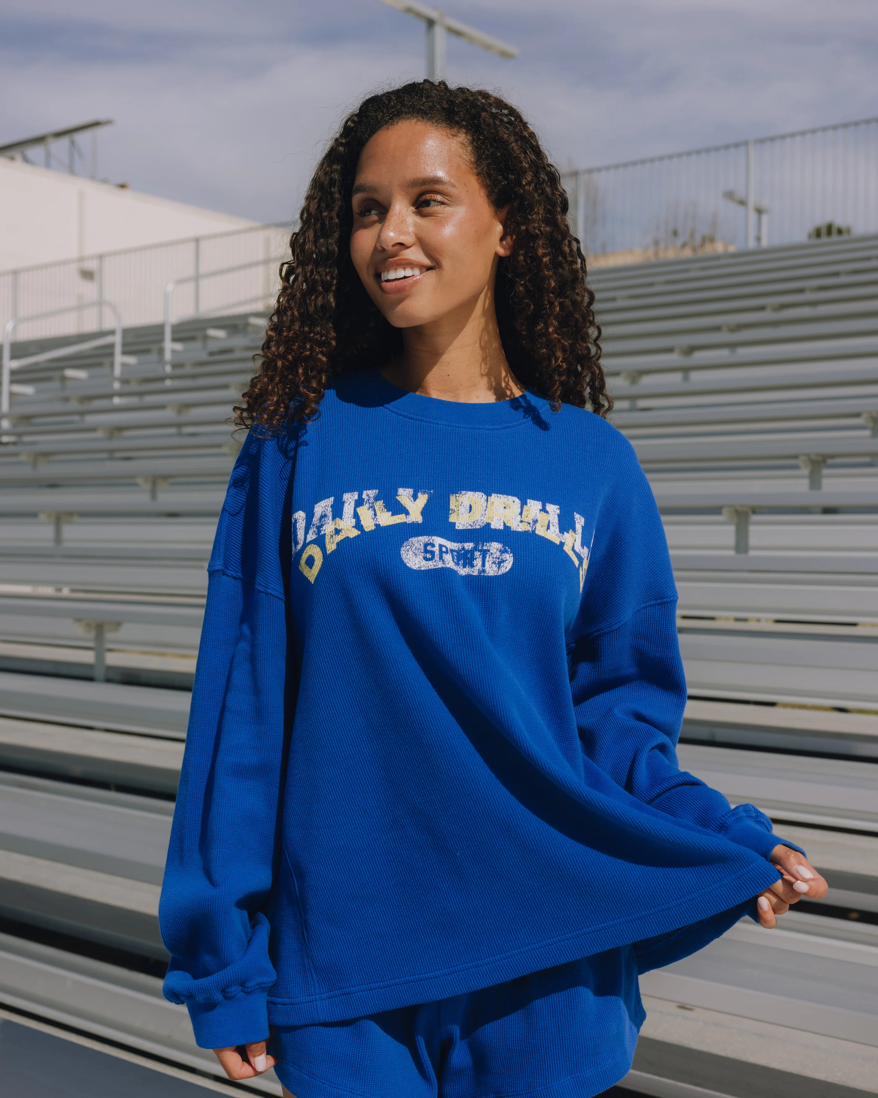 Oversized All Stars Thermal - Cobalt | Daily Drills LLC