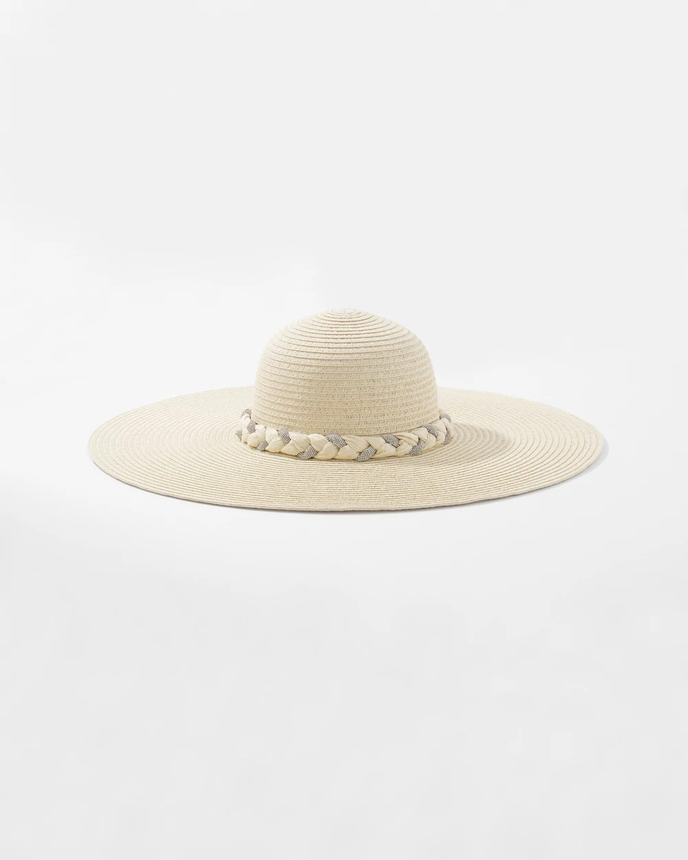 Women's Braided Raffia Floppy Hat in Neutral size Medium/Large | White House Black Market | White House Black Market