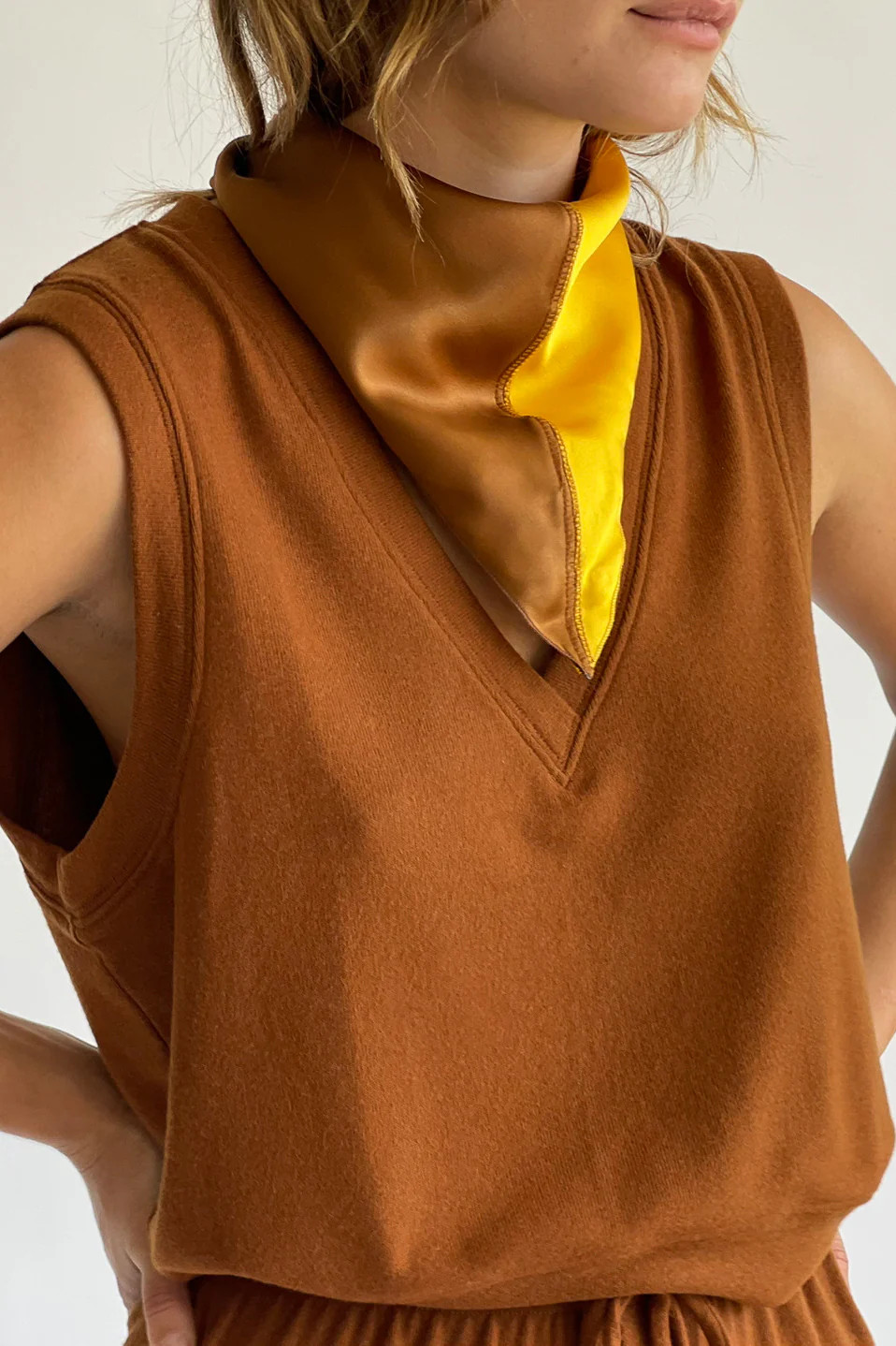 silk two tone bandana | DONNI.