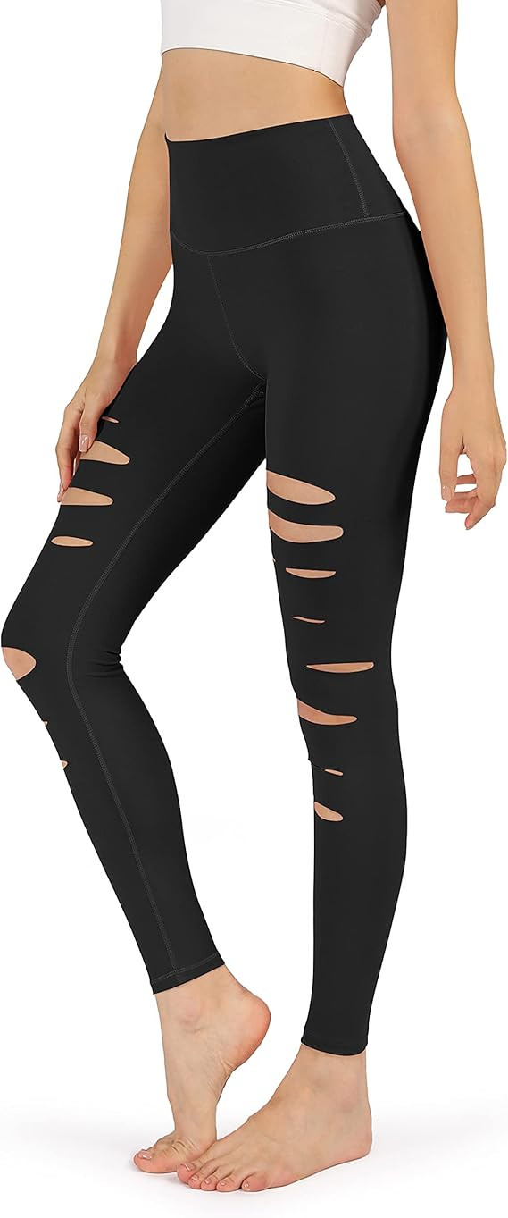 ODODOS Women's High Waist Yoga Leggings, Tummy Control Workout Running Compression Yoga Leggings ... | Amazon (US)