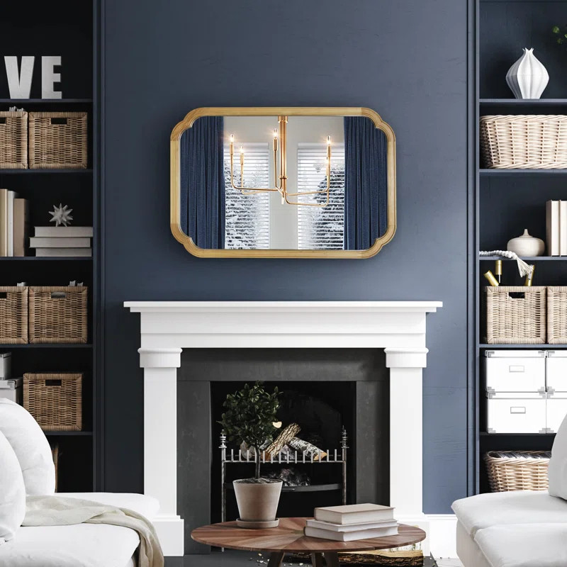 Ali Wood Accent Wall for Bathroom, Decorative Mirror | Wayfair North America