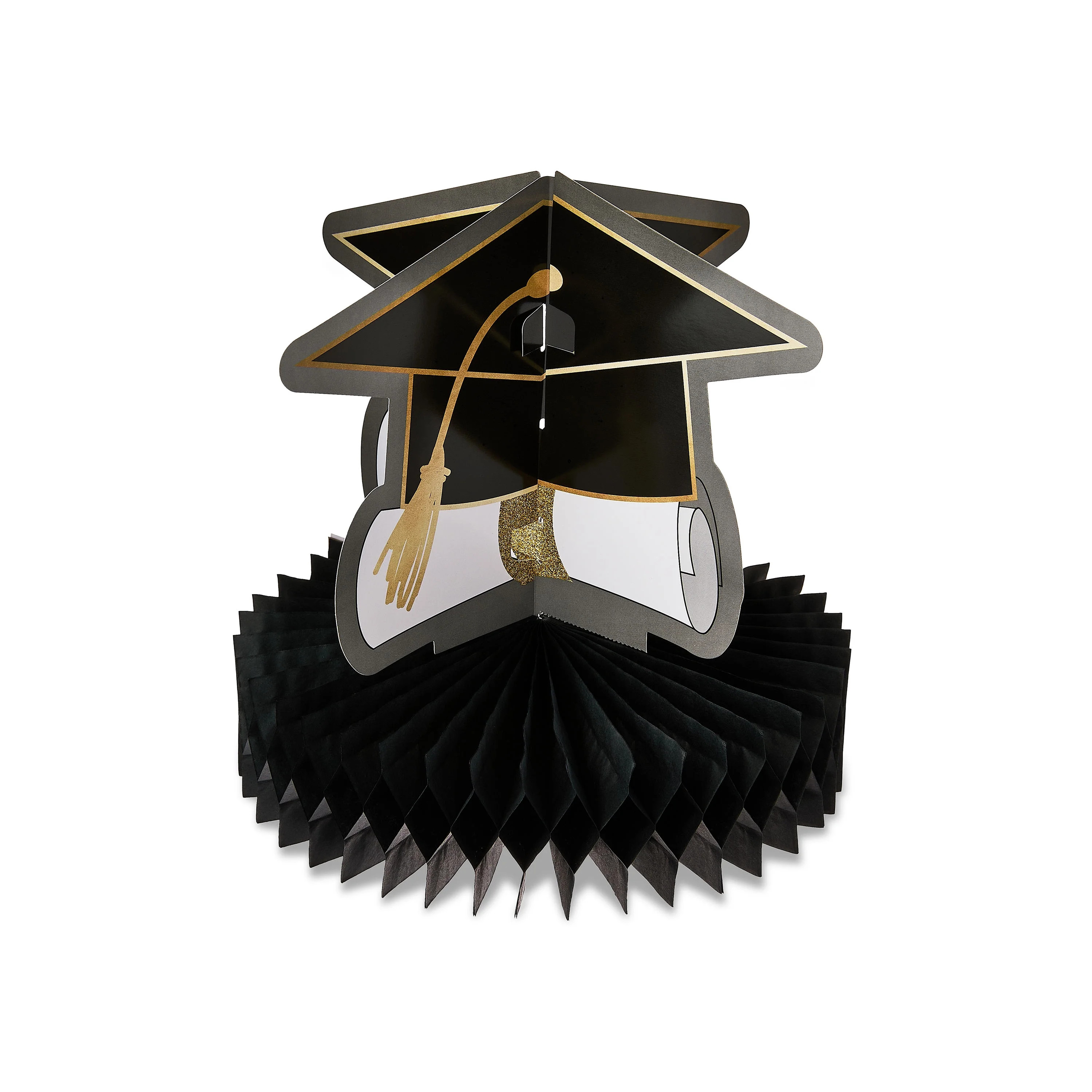 Graduation Black Cap Table Decor, 9.5 in x 10 in, by Way To Celebrate | Walmart (US)