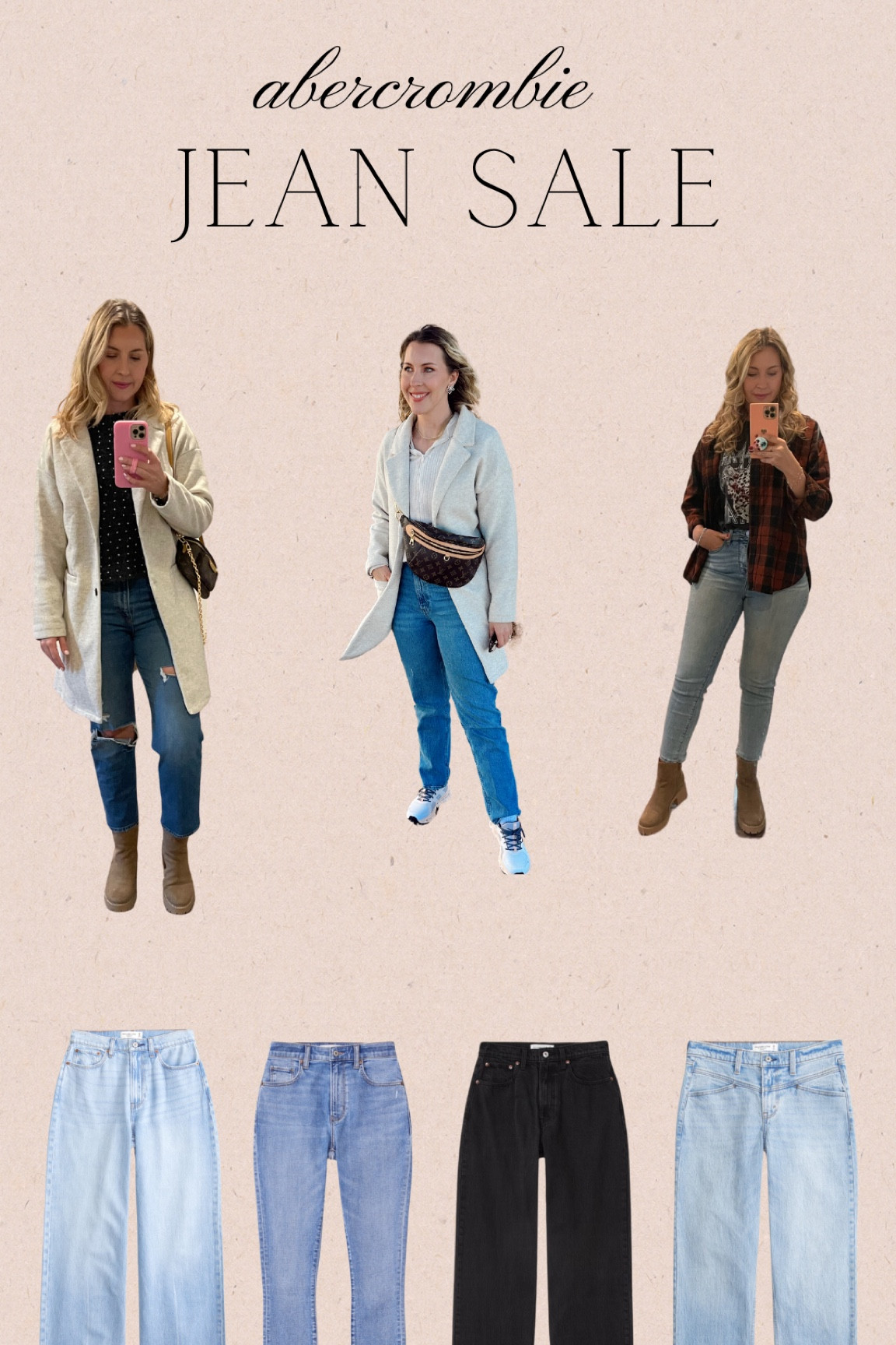Abercrombie jeans are all on sale!! 25% off plus 15 % off 

#LTKSpringSale #LTKMostLoved #LTKGiftGuide