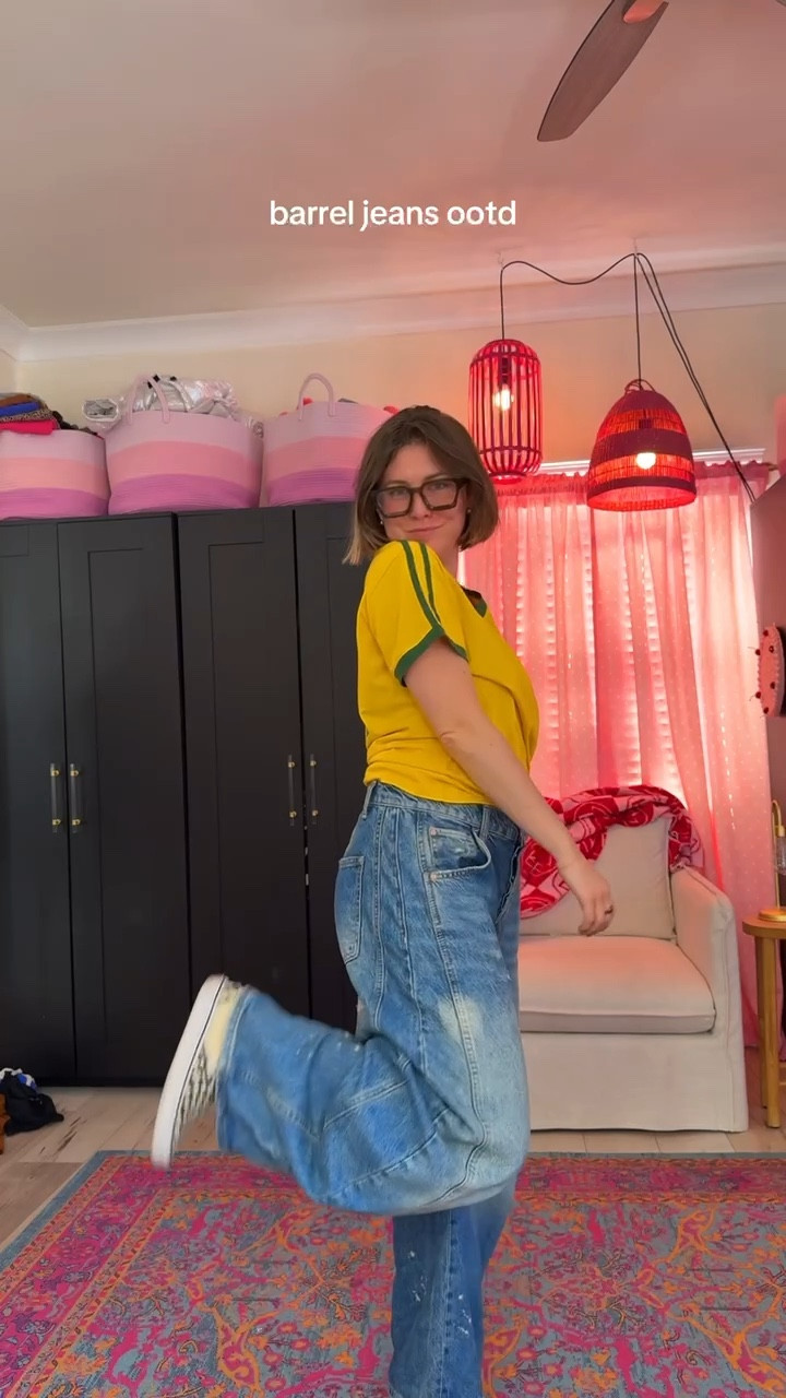 barrel jeans ootd ⭐️ 

#LTKStyleTip #LTKFindsUnder50 #LTKFindsUnder100