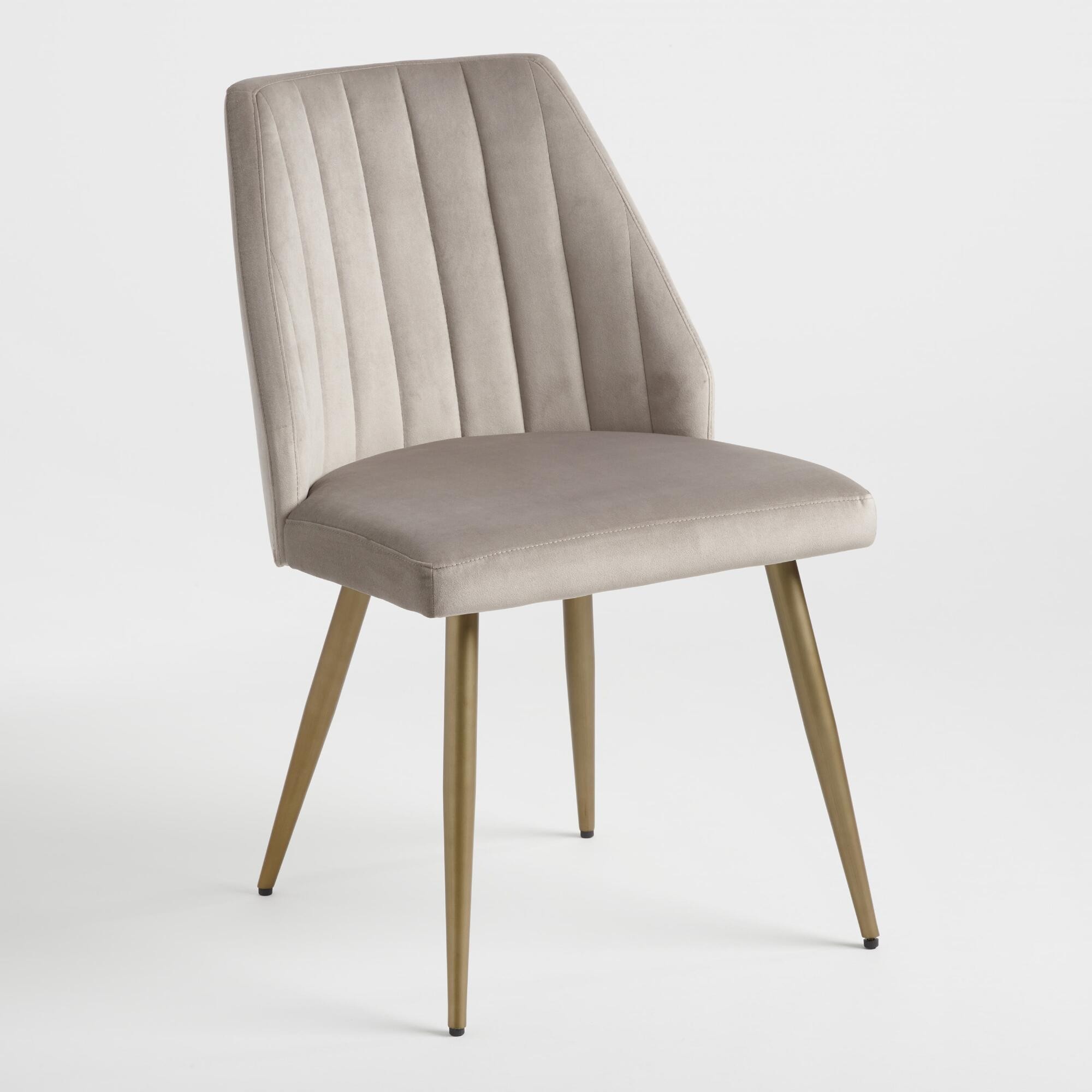 Channel Back Leilani Dining Chairs Set of 2 - dovegray by World Market | World Market
