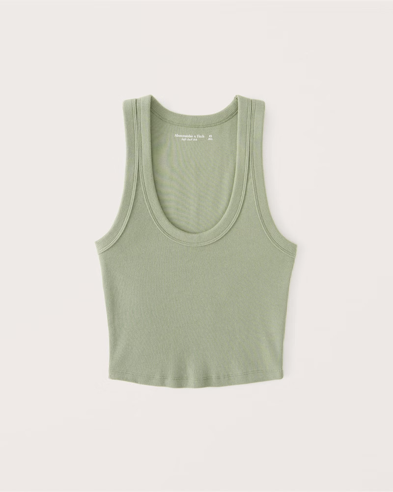 Essential Scoopneck Tank | Abercrombie & Fitch (US)
