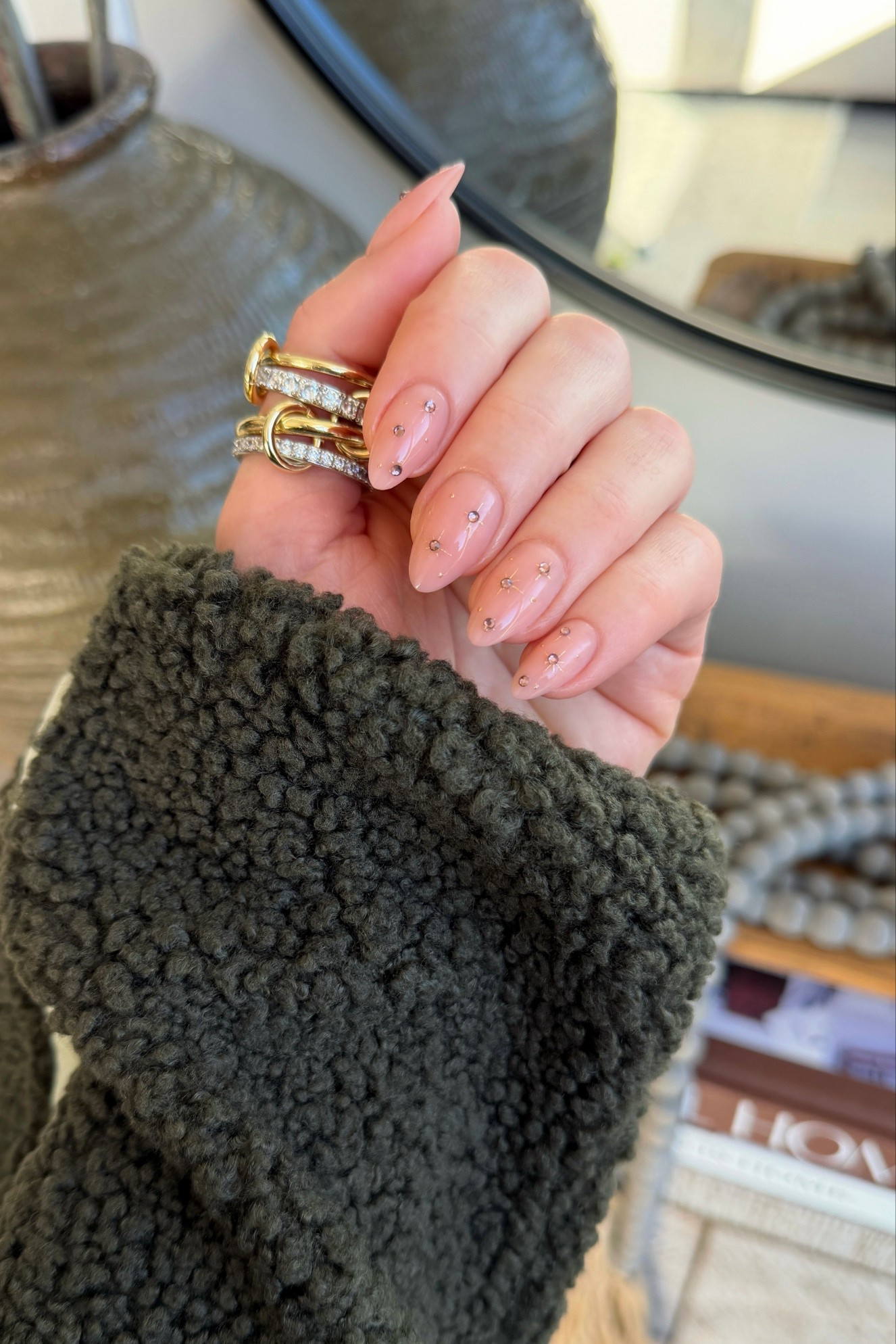 One of my best beauty decisions ever = switching to press-ons! Love this short almond shape and pink comet design just in time for holiday season 💅 My biggest tips: take your time prepping your nails (file, buff, push back cuticles) and always use brush-on nail glue. Apply a thin layer on your nail and another on the back of the press-on. Mine easily last 2–3 weeks.

#LTKSeasonal #LTKFindsUnder50 #LTKBeauty