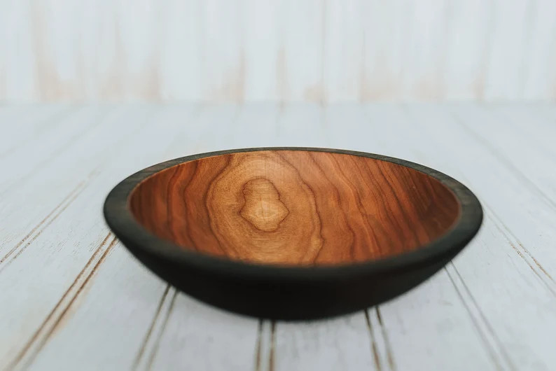 7 Ebonized Cherry Wooden Bowlwood Bowlwooden | Etsy | Etsy (US)