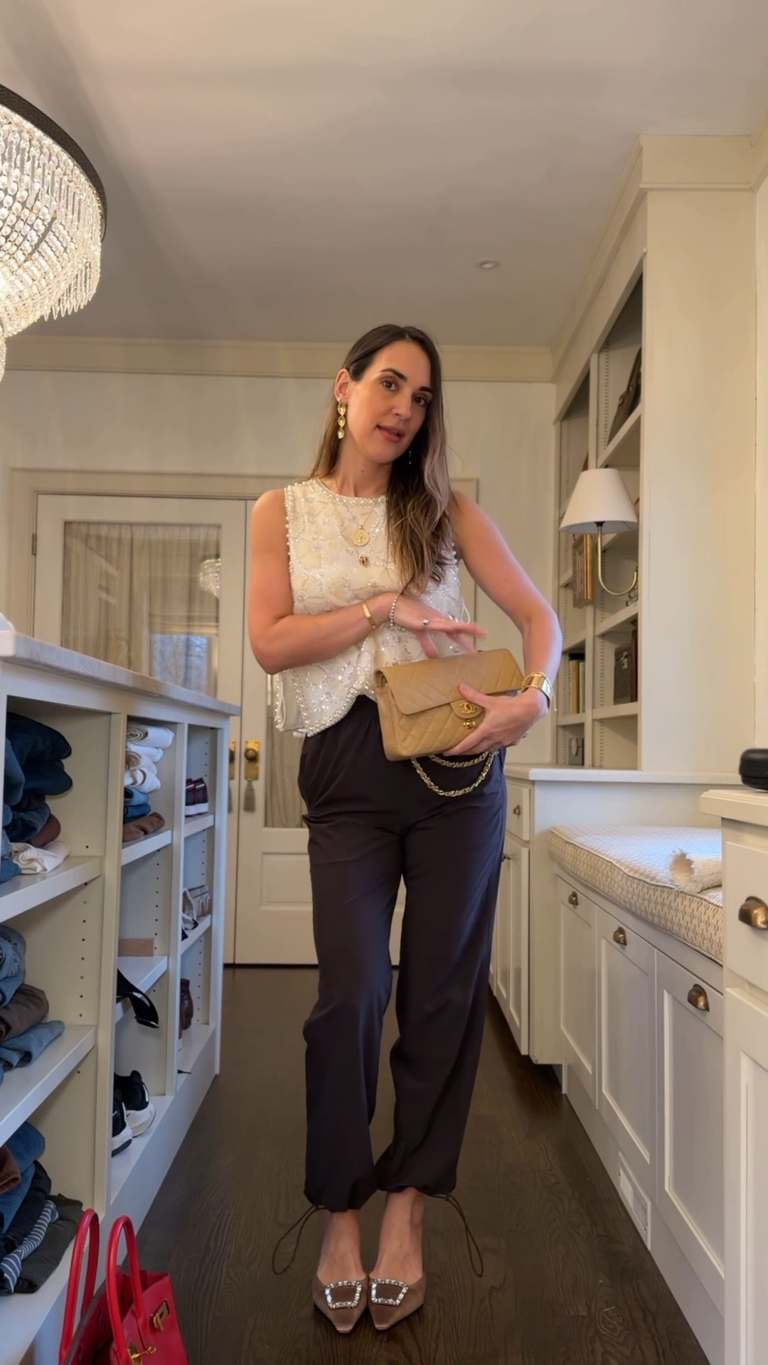 beaded top with tie sides - SO fun 🫶🏼