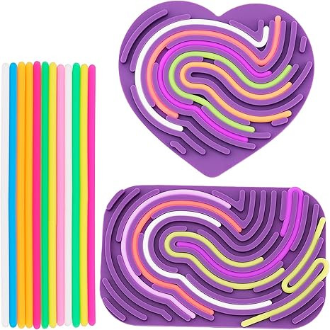 2 Pack Sensory Activity Board ,Sensory Fidget Toys, Autism Sensory Products, Silicone Calm Down T... | Amazon (US)