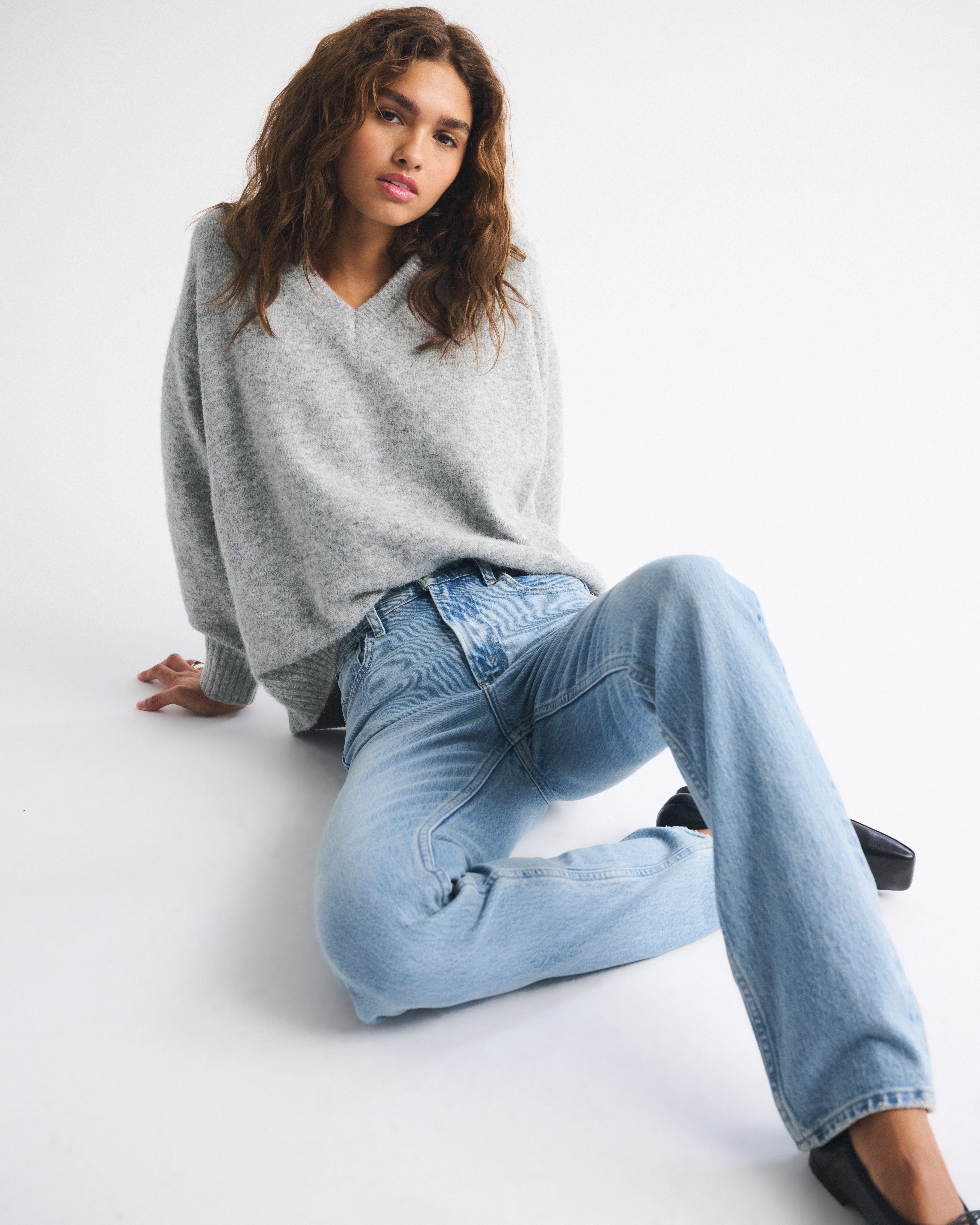 Ultra High Rise 90s Straight Jean | Abercrombie & Fitch (US)