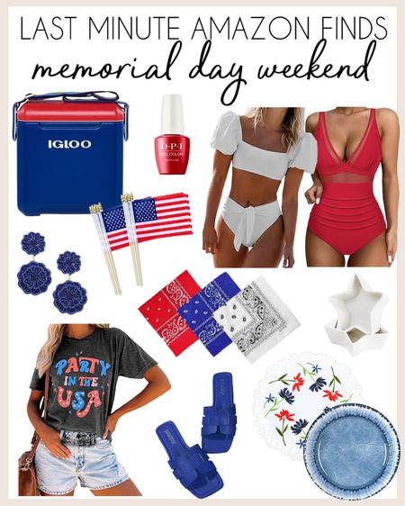 Last minute red white and blue Amazon finds for MDW! 

#amazonfinds

Amazon finds. Amazon red white and blue style. Party in the USA graphic tee. Amazon swim. Amazon white high waist bikini. Amazon red one piece swimsuit  

#LTKSeasonal #LTKHome #LTKStyleTip