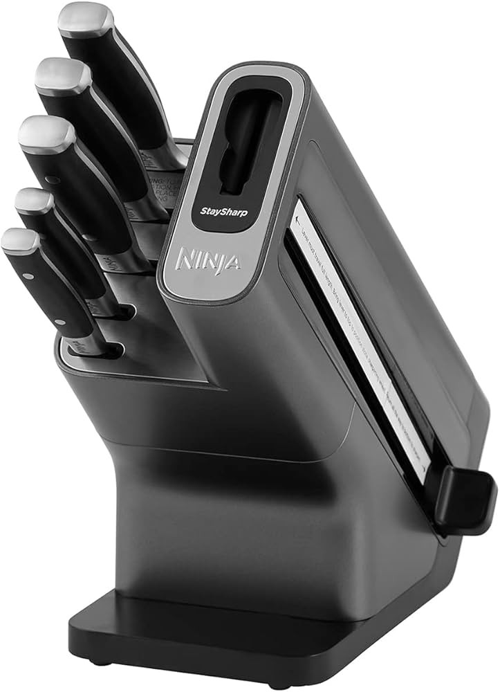 Ninja Foodi StaySharp Knife Block with Integrated Sharpener, 5-Piece Knife Set includes Chef Knif... | Amazon (UK)