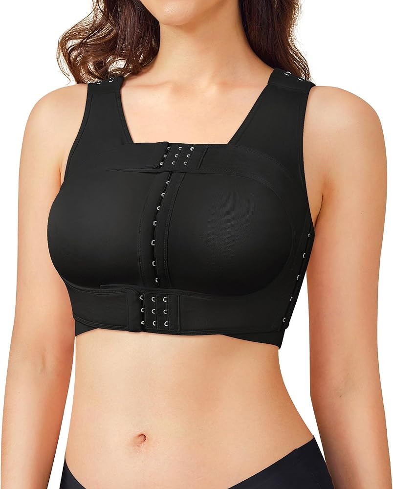 BRABIC Front Closure Post Surgical Compression Everyday Bra for Women Mastectomy with Removable B... | Amazon (US)