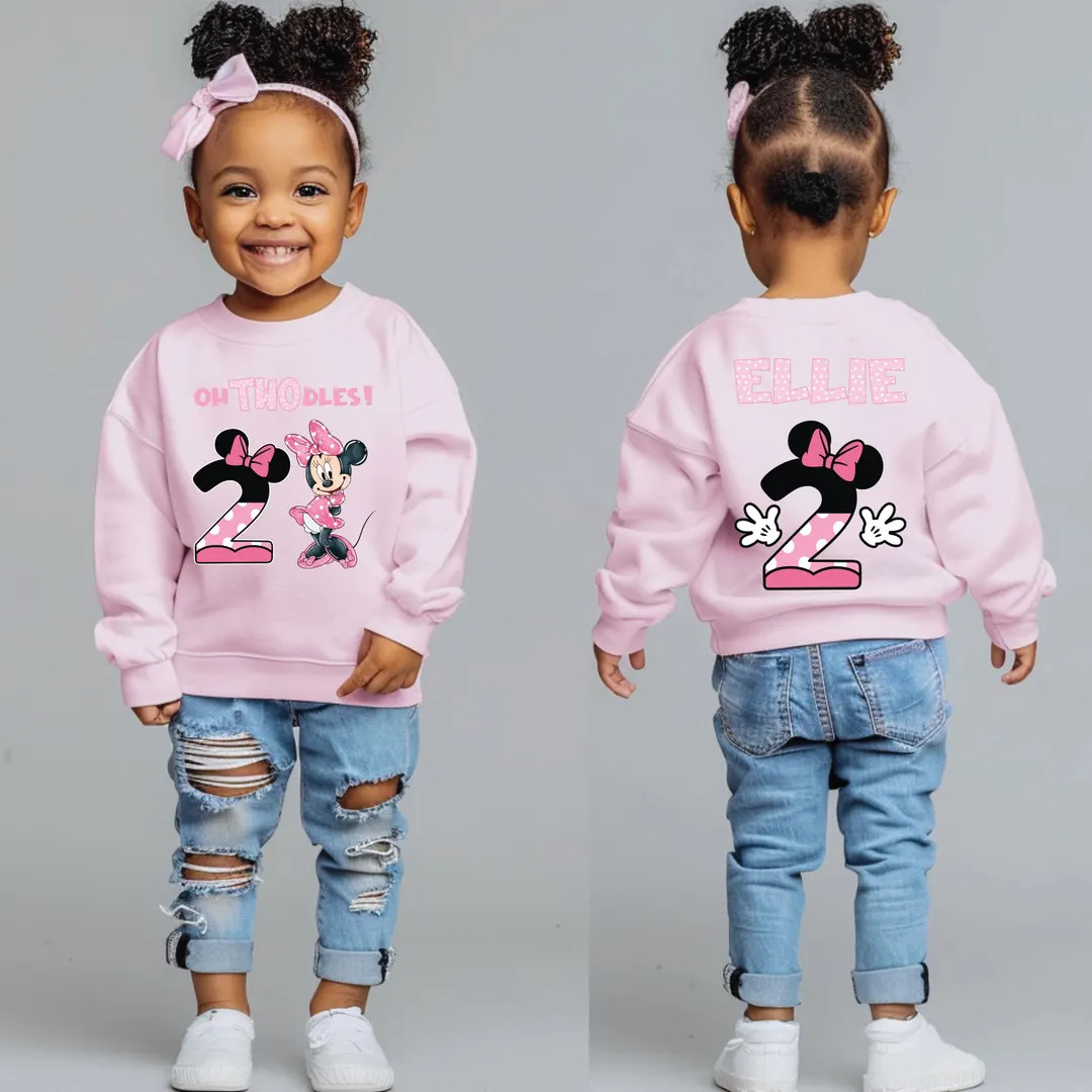 Oh Twodles Minnie Mouse 2nd Birthday Shirt - Cute Disney Boho Toddler Tee for Girls Second Birthd... | Etsy (US)