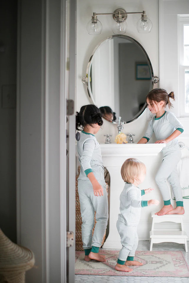 Baby Long-Long Set in Classic Green | LAKE Pajamas