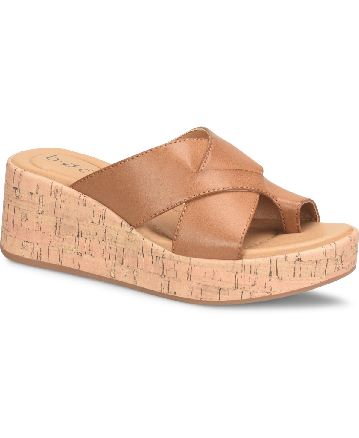 b.o.c. Women's Sunny Comfort Wedge - TAN | Macy's