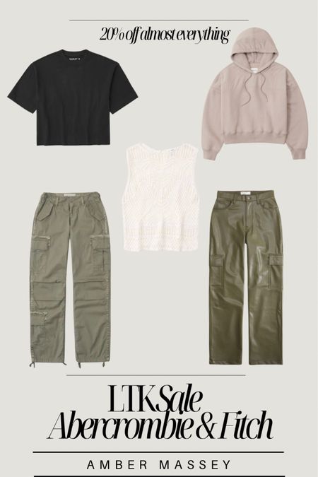 Abercrombie & Fitch LTK Sale. Almost everything 20% off. Here is a look book of more edgy styling pieces. I’m really loving the cargo pants trends.

Fall trends | cargo pants | fall outfits | AF | sale 

#LTKSale #LTKstyletip #LTKfindsunder100