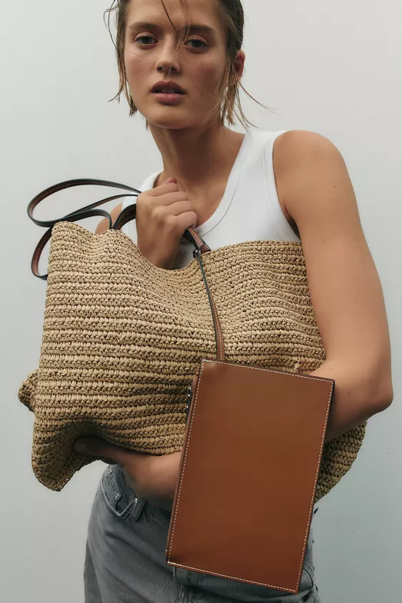 WOVEN TOTE BAG | Zara US