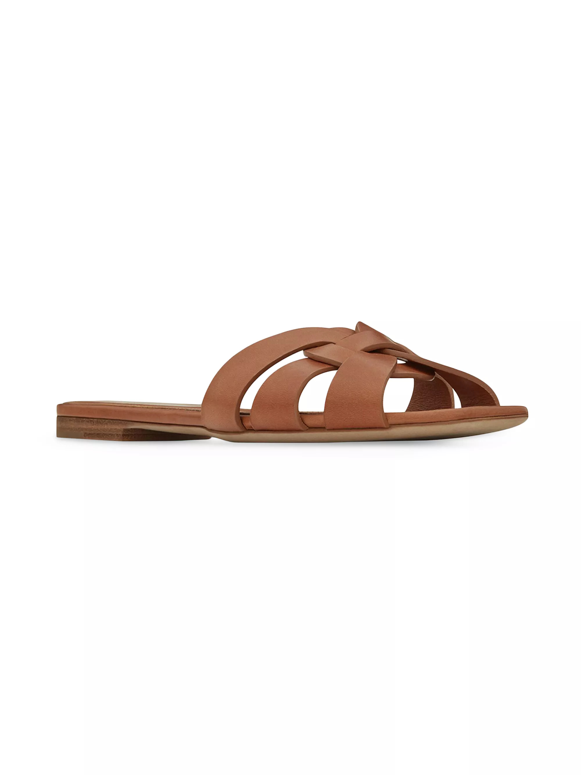 Tribute Leather Slides | Saks Fifth Avenue