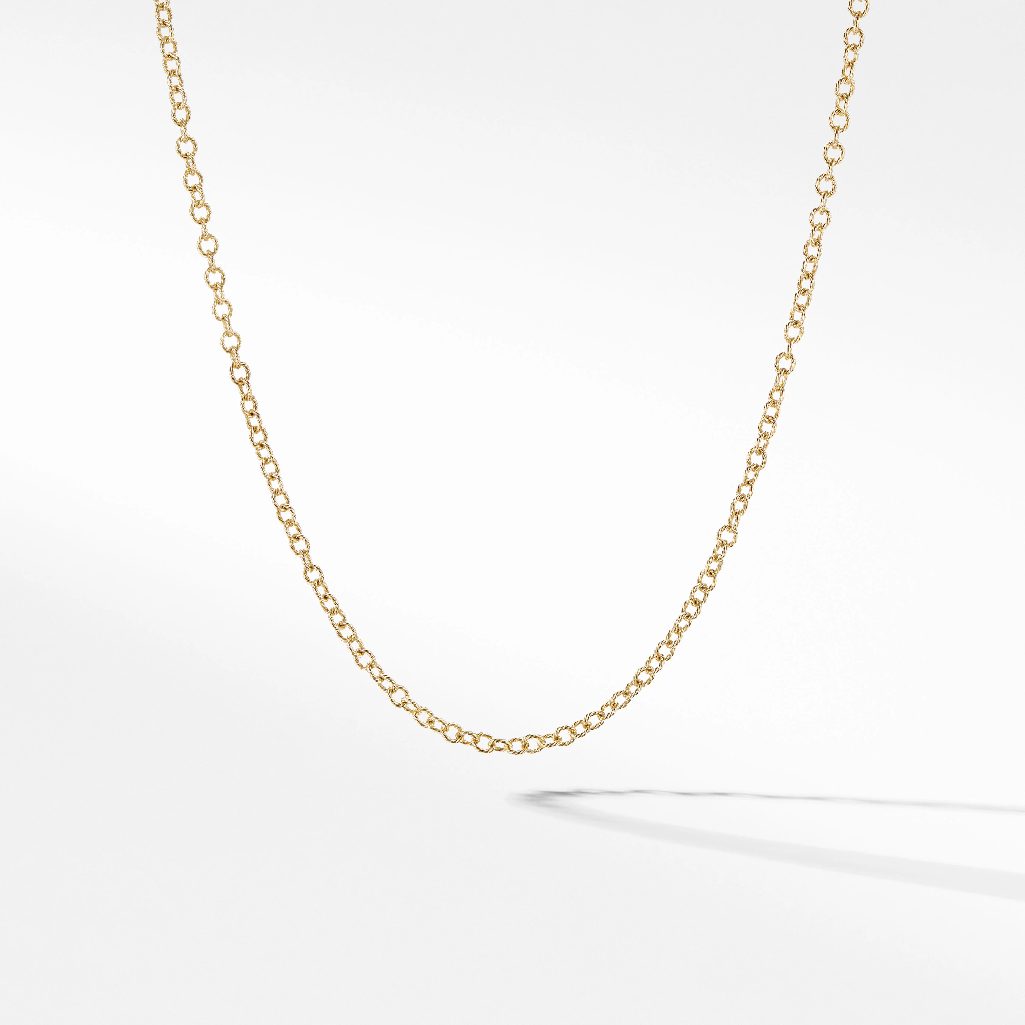 Cable Rolo Chain Necklace in 18K Yellow Gold | David Yurman