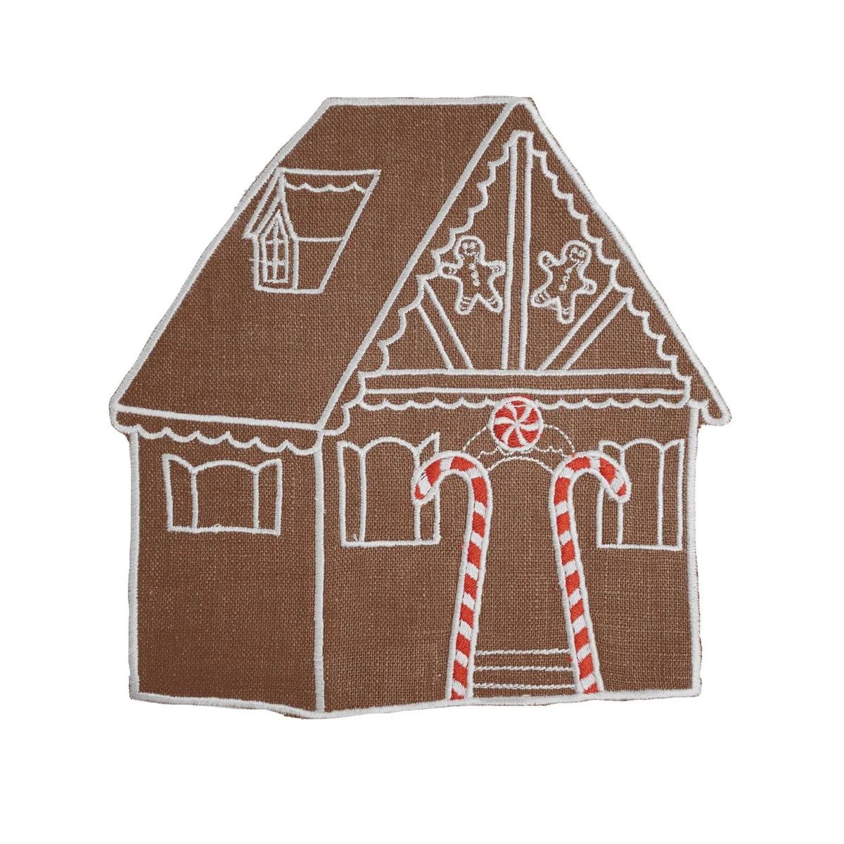 Gingerbread House Cocktail Napkins, Set of 4 | Over The Moon