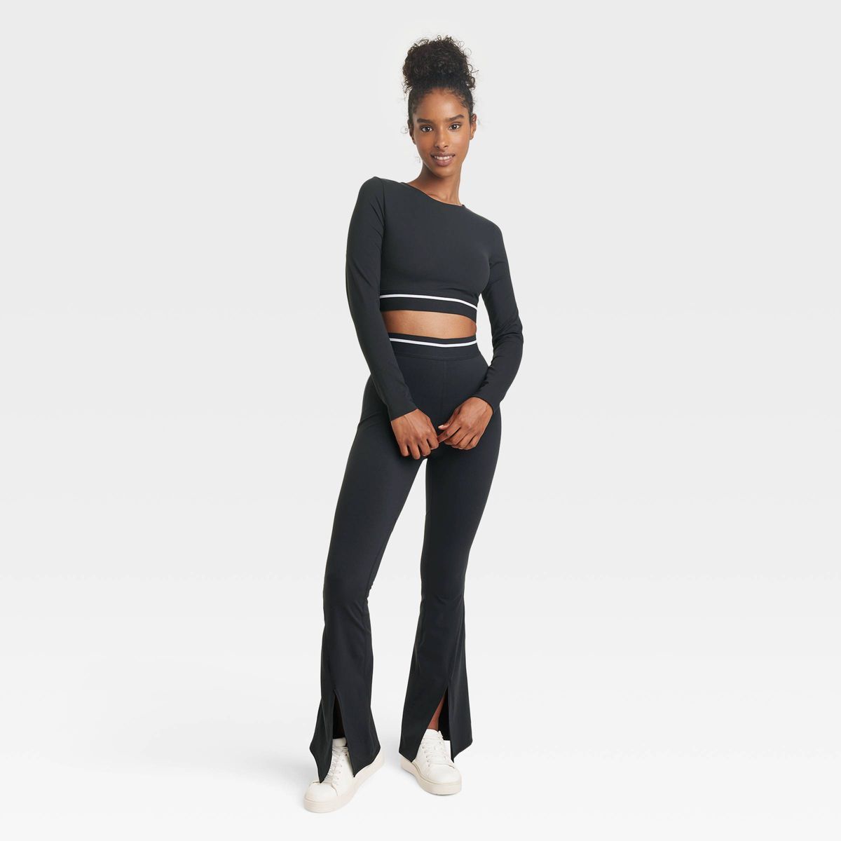 Women's Cropped Long Sleeve Top - JoyLab™ | Target