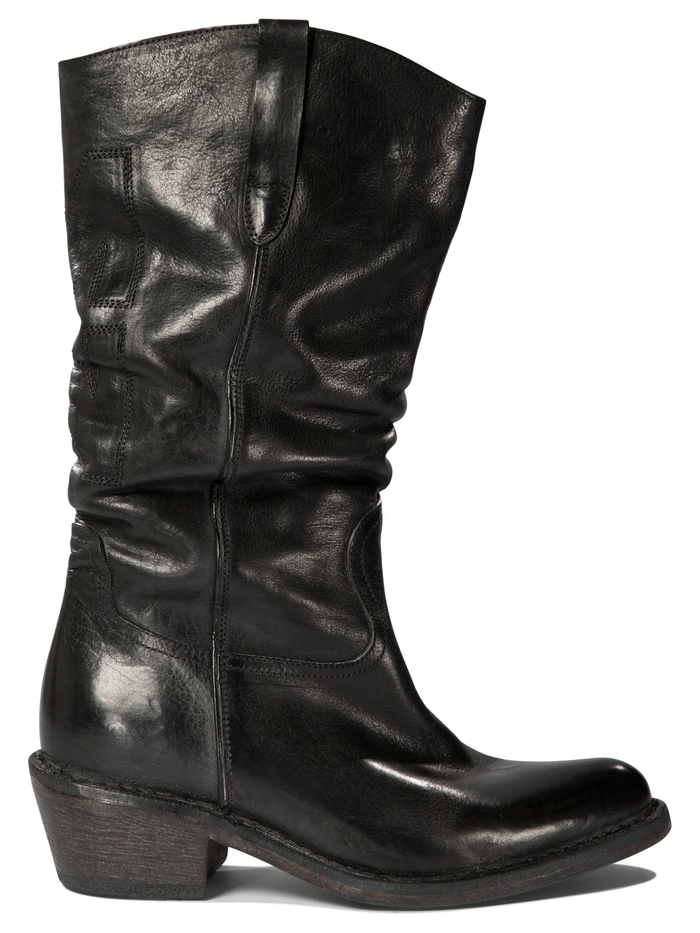 Moma Women's "cowboy" Cowboy Boots in Black | Size 38 | 74401D Color CUNERO | LOZURI