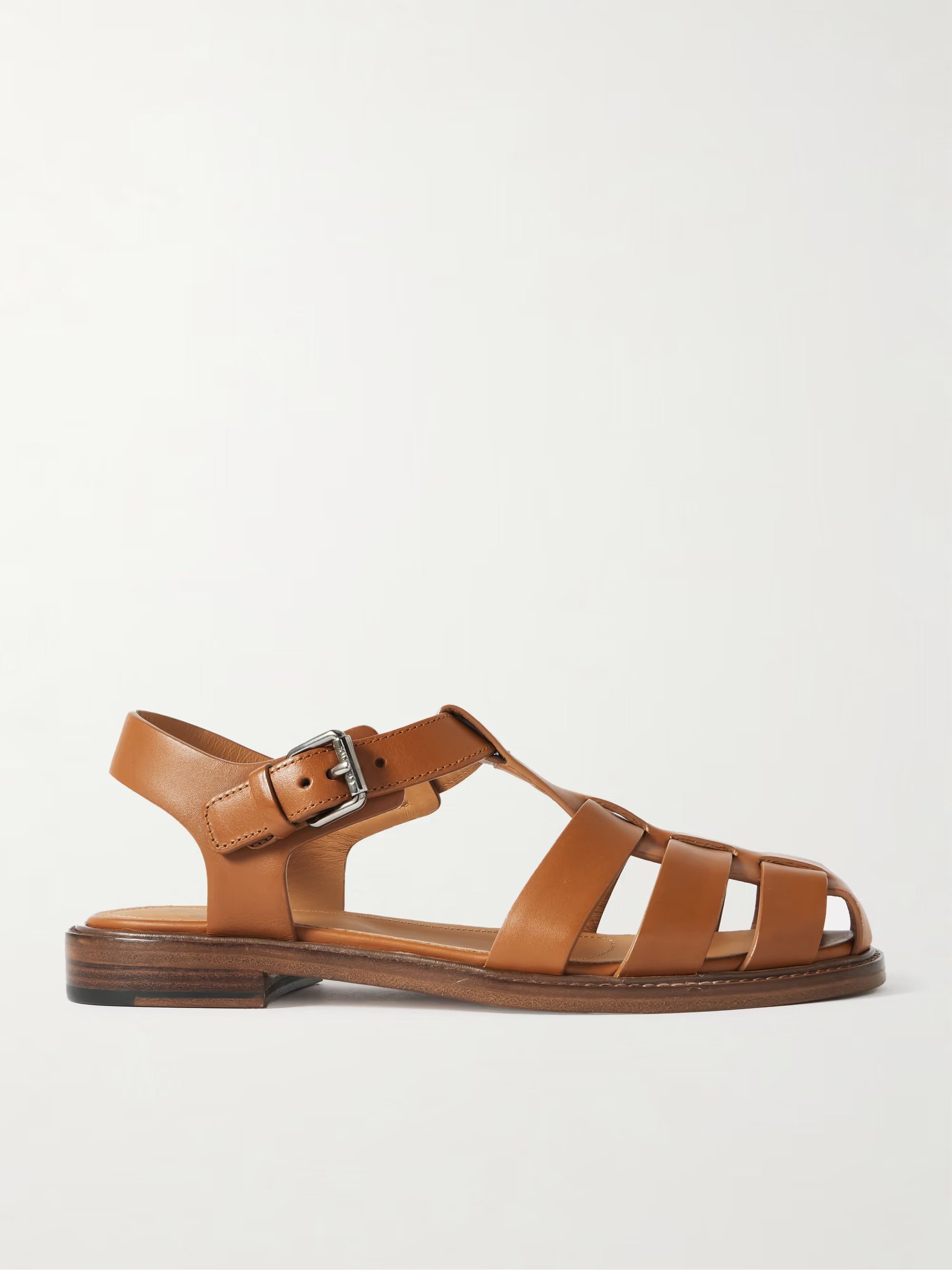 Fisherman cutout leather sandals | NET-A-PORTER (US)