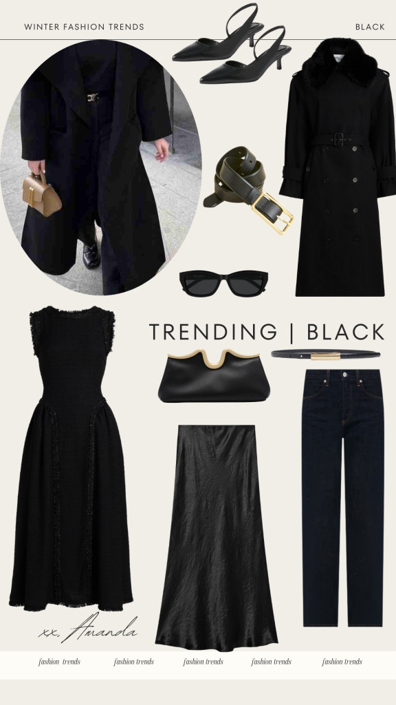 Classic black is a color that never fails, especially in winter. It’s timeless, sophisticated, and effortlessly chic. Perfect for coats, tailored pants, jeans, scarves, or boots, black adds a polished touch to any outfit. Whether styled for everyday wear or an elegant evening look, it’s a versatile staple that remains a go-to season after season. Black is truly the definition of timeless fashion.

 

 #LTKgrwm #LTKootd #LTKSeasonal
