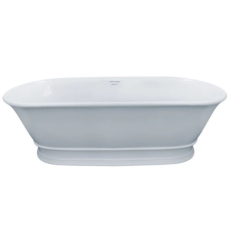 LW-7050 69'' x 30'' Freestanding Soaking Solid Surface Bathtub | Wayfair North America