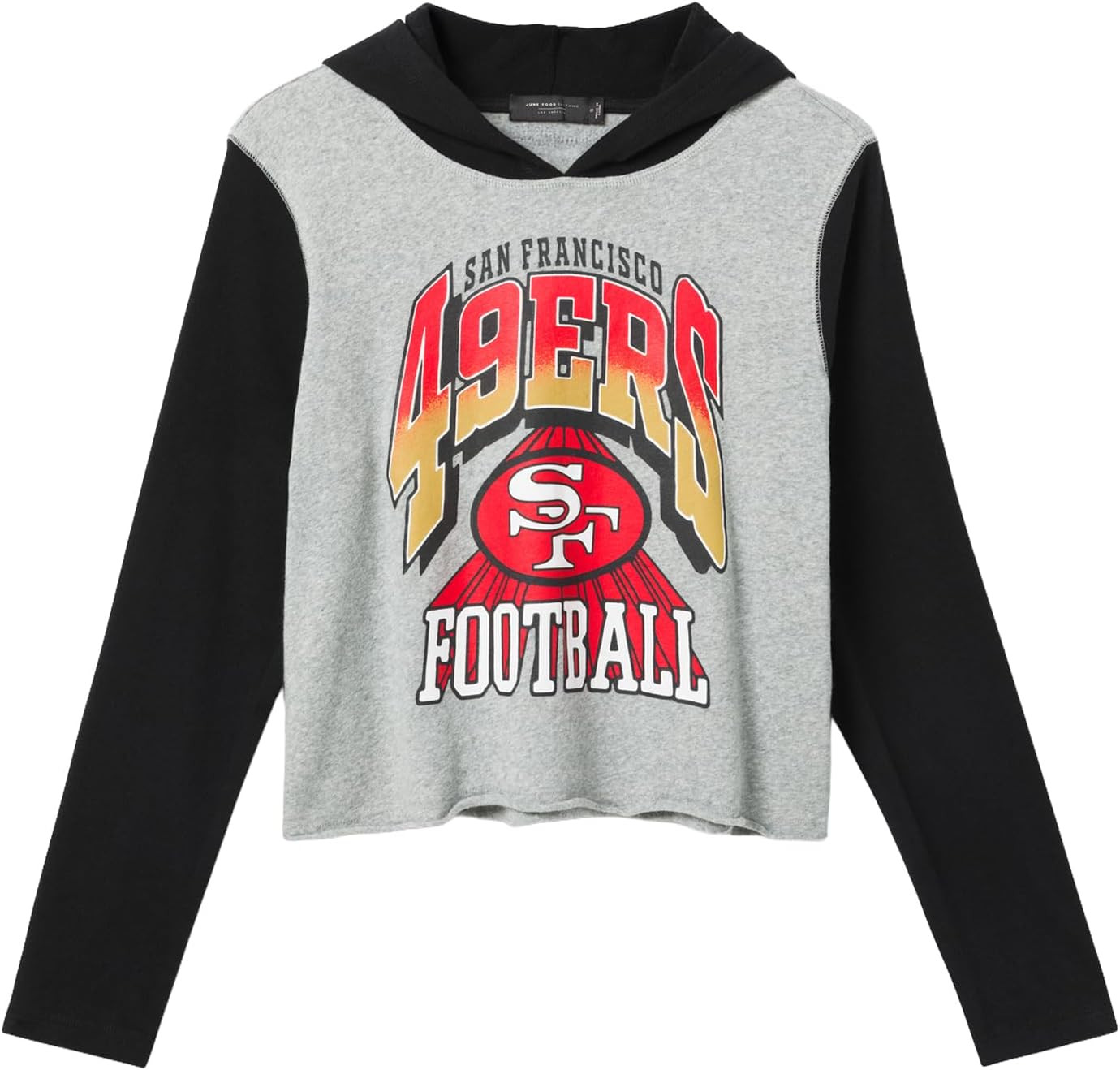 Junk Food NFL Womens San Francisco 49ers Block Crop Hoodie Sweatshirt - Signature Series | Amazon (US)
