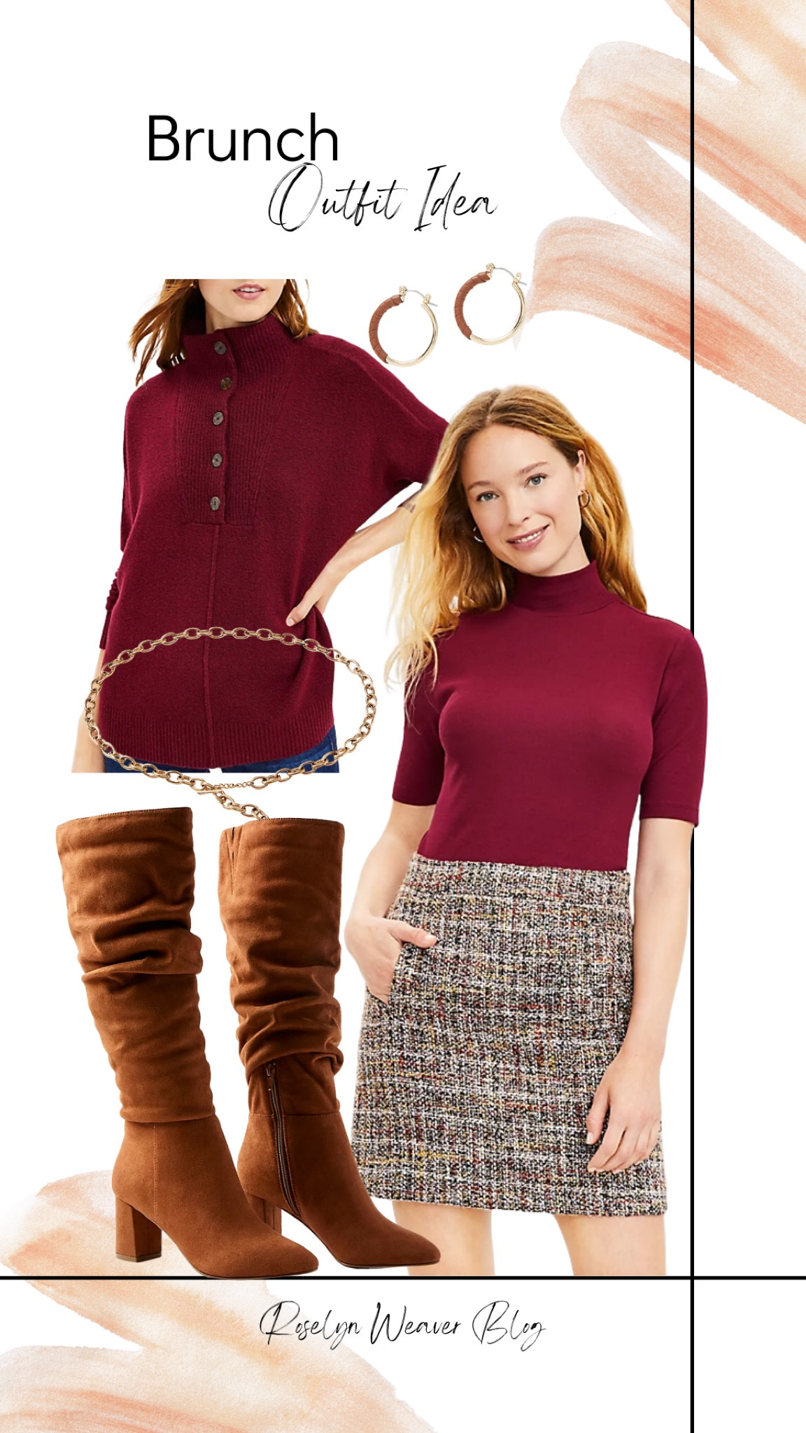 Brunch outfit idea 

Mini skirt, suede skirt, slouchy boots, pancho sweater, chain belt, faux leather earrings, tweed pocket skirt 

#LTKstyletip #LTKunder100 #LTKunder50