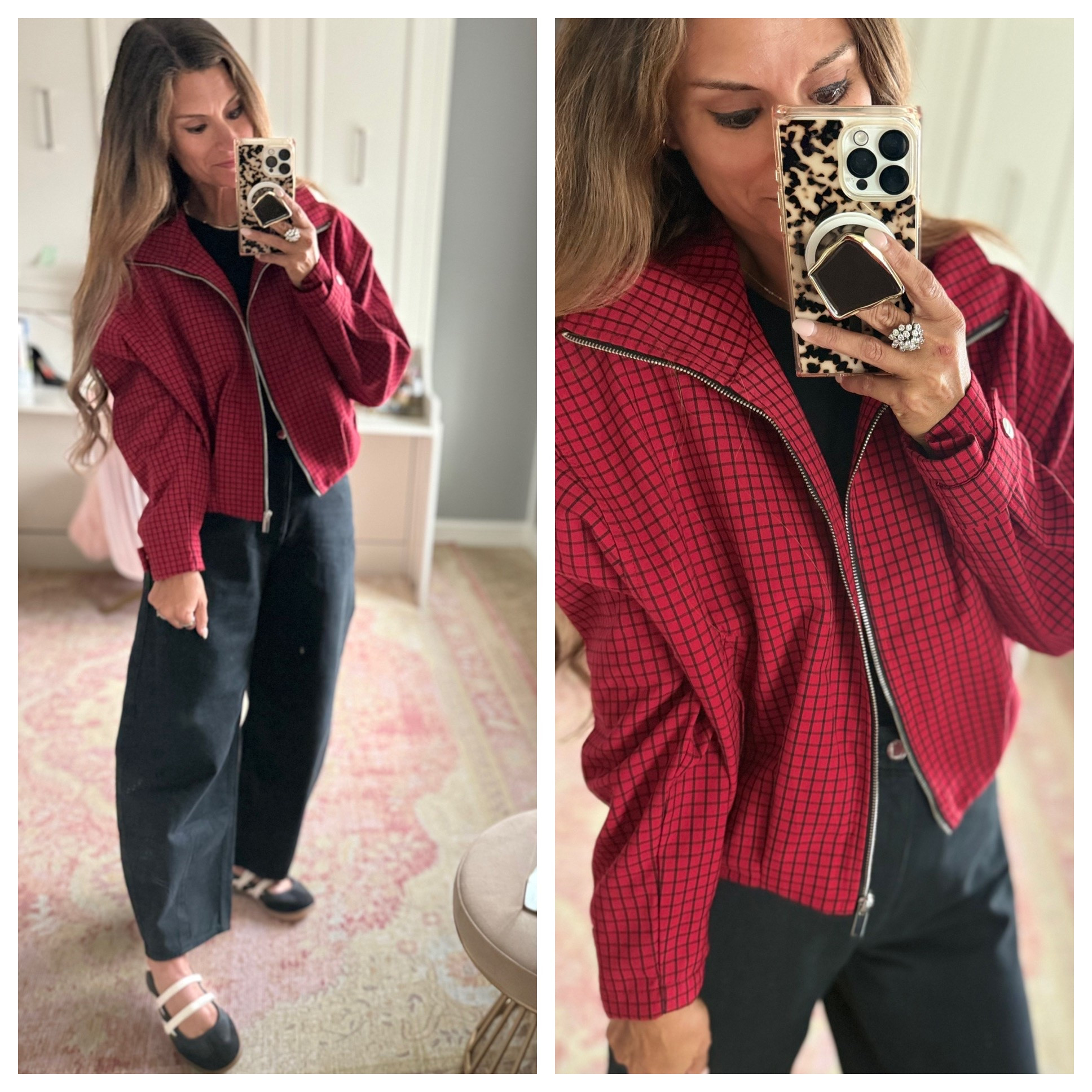 Great red jacket for fall
