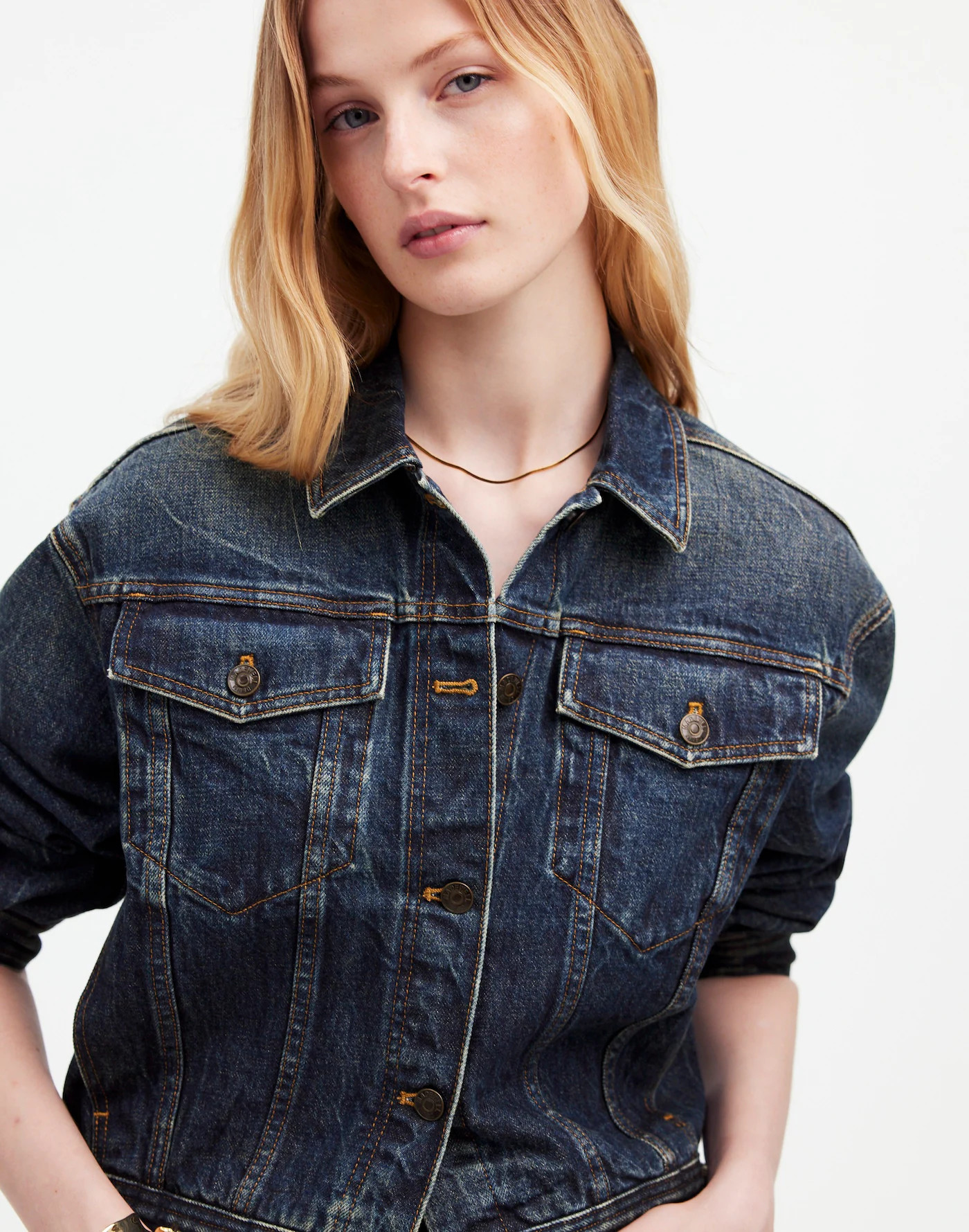 Madewell x Kaihara Boxy Jean Jacket in Karney Wash | Madewell