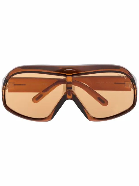 New SeasonTOM FORD EyewearCassius shield-frame sunglasses | Farfetch Global