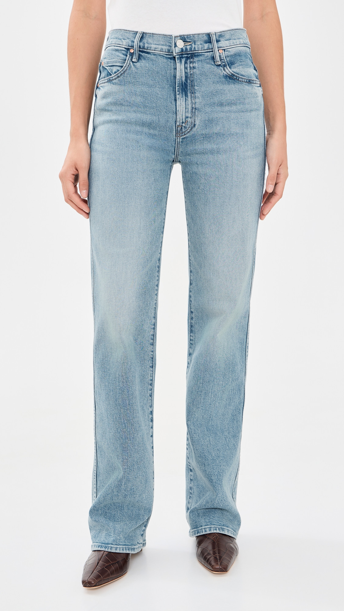 MOTHER The Kick It Double Sneak Jeans Finders Keepers 28 | Shopbop
