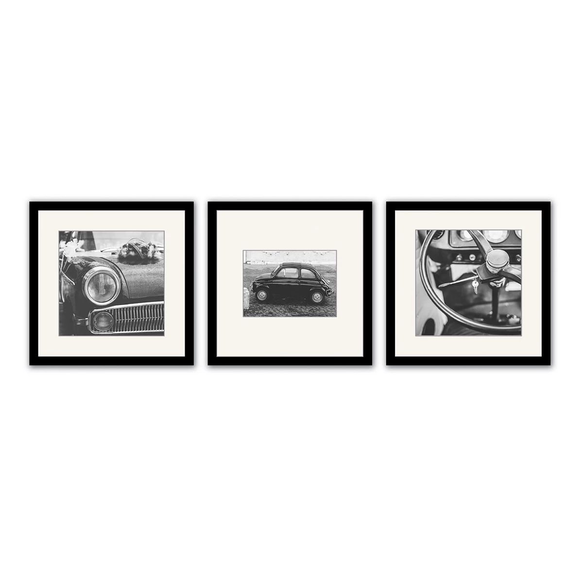 Belle Maison Black Gallery Angled 3-Frame Set | Kohl's
