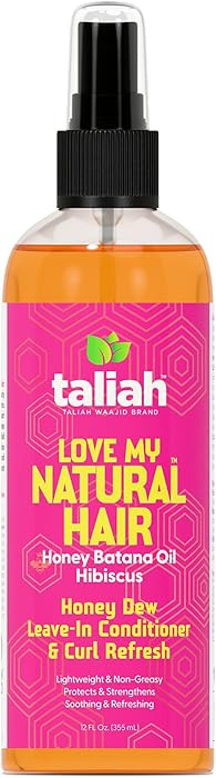 Taliah Waajid Love My Natural Hair Honey Dew Leave-In Conditioner & Curl Refresh 12oz – Moistur... | Amazon (US)