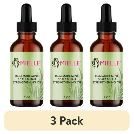 (3 pack) Mielle Strengthening Scalp & Hair Oil Rosemary Mint 2 oz | Walmart (US)