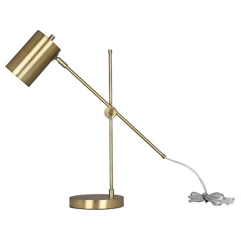 Threshold™ Brass Task Lamp with Cylinder Shade | Target
