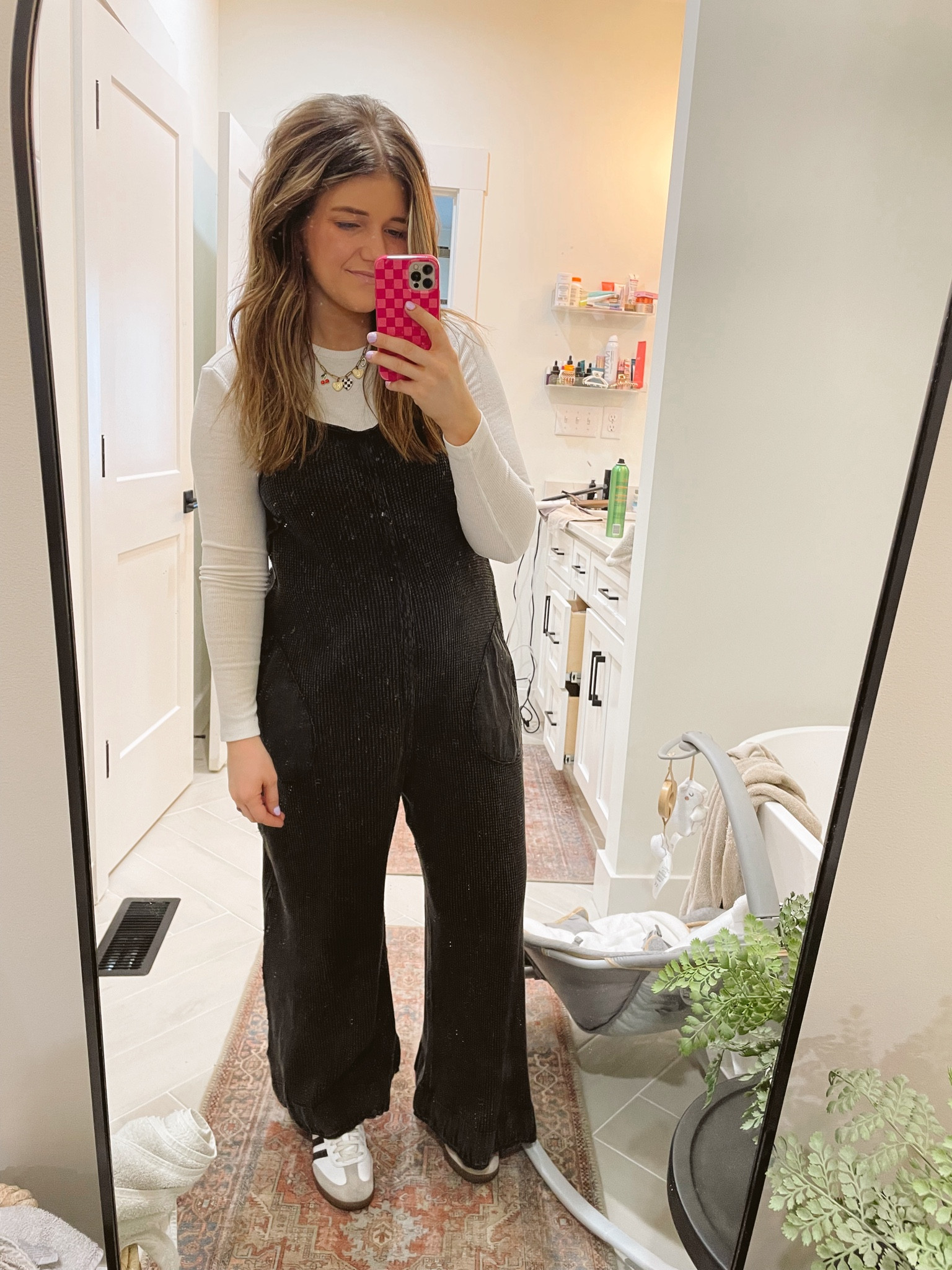 Church fit. Cute & comfy postpartum outfits 