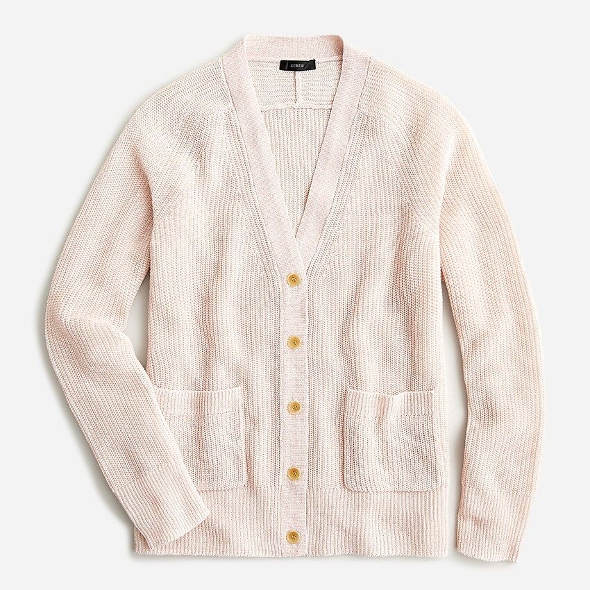 Relaxed cotton-linen cardigan sweater | J.Crew US