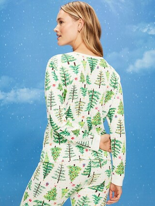 Scoop-Neck Waffle Pajama Top for Women | Old Navy (CA)