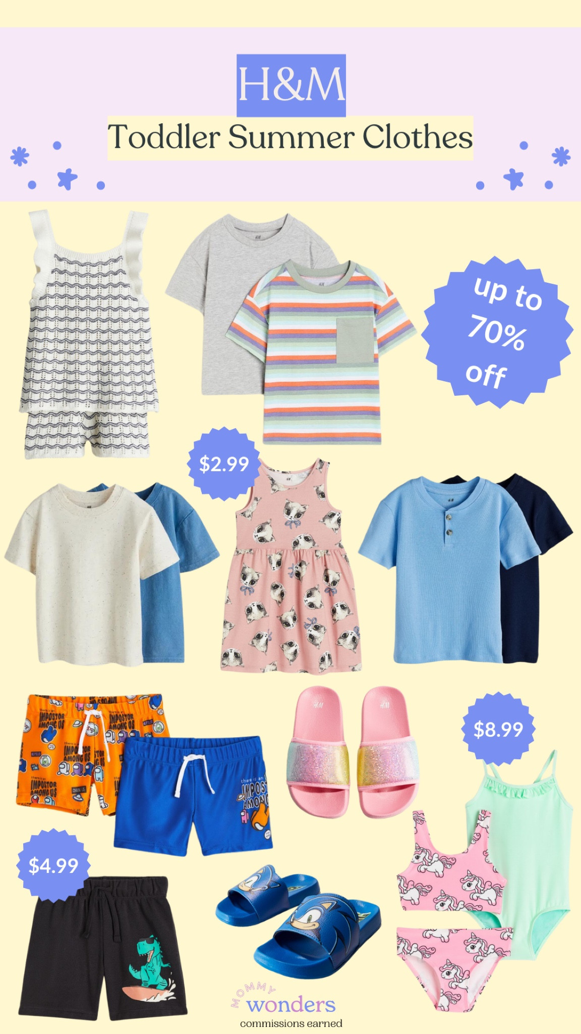 Here are some budget friendly priced toddler summer clothes from H&M and they are up to 70% off! Check out this pink dress that is just $2.99! 

#LTKSeasonal #LTKSummerSales #LTKKids