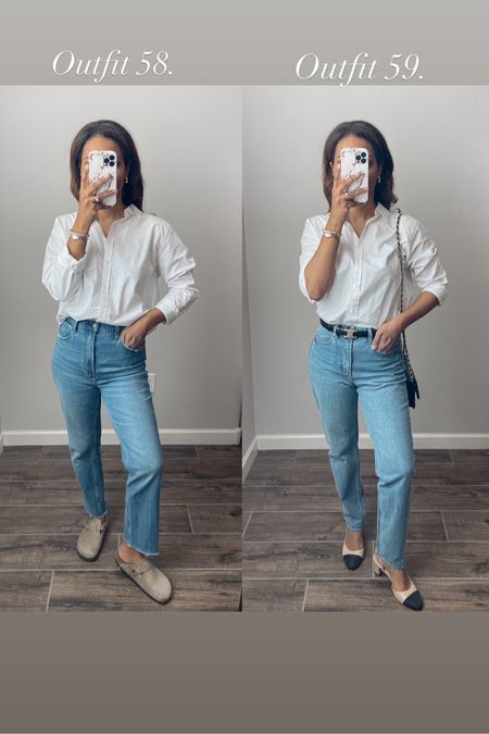 Spring Capsule wardrobe outfits! I’m wearing a large in this button down from Amazon! But if you get the H&M one, I recommend sticking TTS as they tend to run large 

#LTKfindsunder100 #LTKfindsunder50 #LTKstyletip
